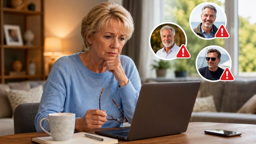 Comment repérer un profil douteux sur un site de rencontres seniors