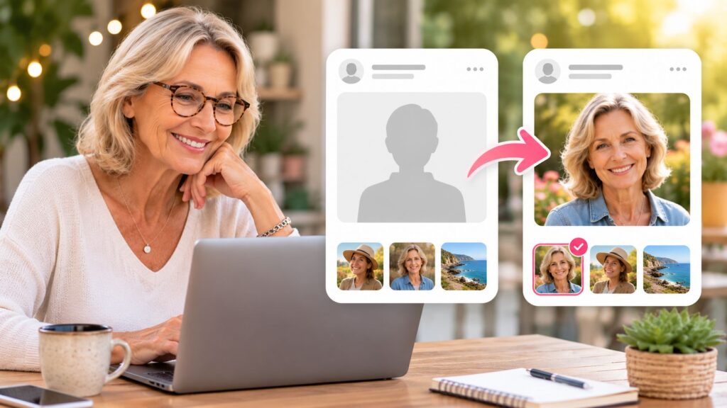 SeniFlirt améliore la gestion des photos de profil
